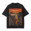 Men's Tung Tung Tung Sahur Scream Famous Painting Parody Meme T Shirts  Tees Beach Vintage Short Sleeve T Shirt Harajuku Tshirt