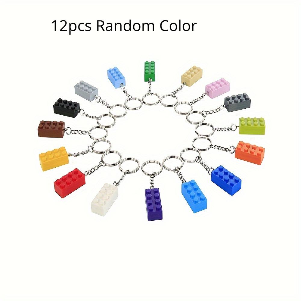 

12pcs Building Block Keychains, Fun & Novelty Key Rings, for Bags, Backpacks, and Car, with Party Favors and Gifts 12pcs