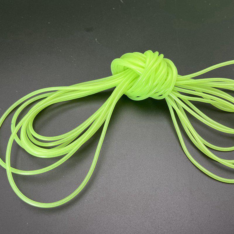 Ljusande Silikon Fiskeutrustning: Bettåliga Tänger, Trasselfria Gummislangar, Snörkrok och Förtjockat Spö för Havs- och Vildmarksfiske