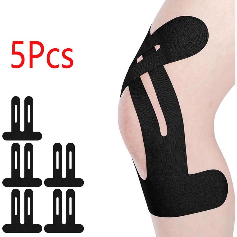 5pcs of Multicolored Knee Sports Kinesiology Tape, Athletic Knee Tape, Pre-Cut Sports Tape, Designed for The Knees,