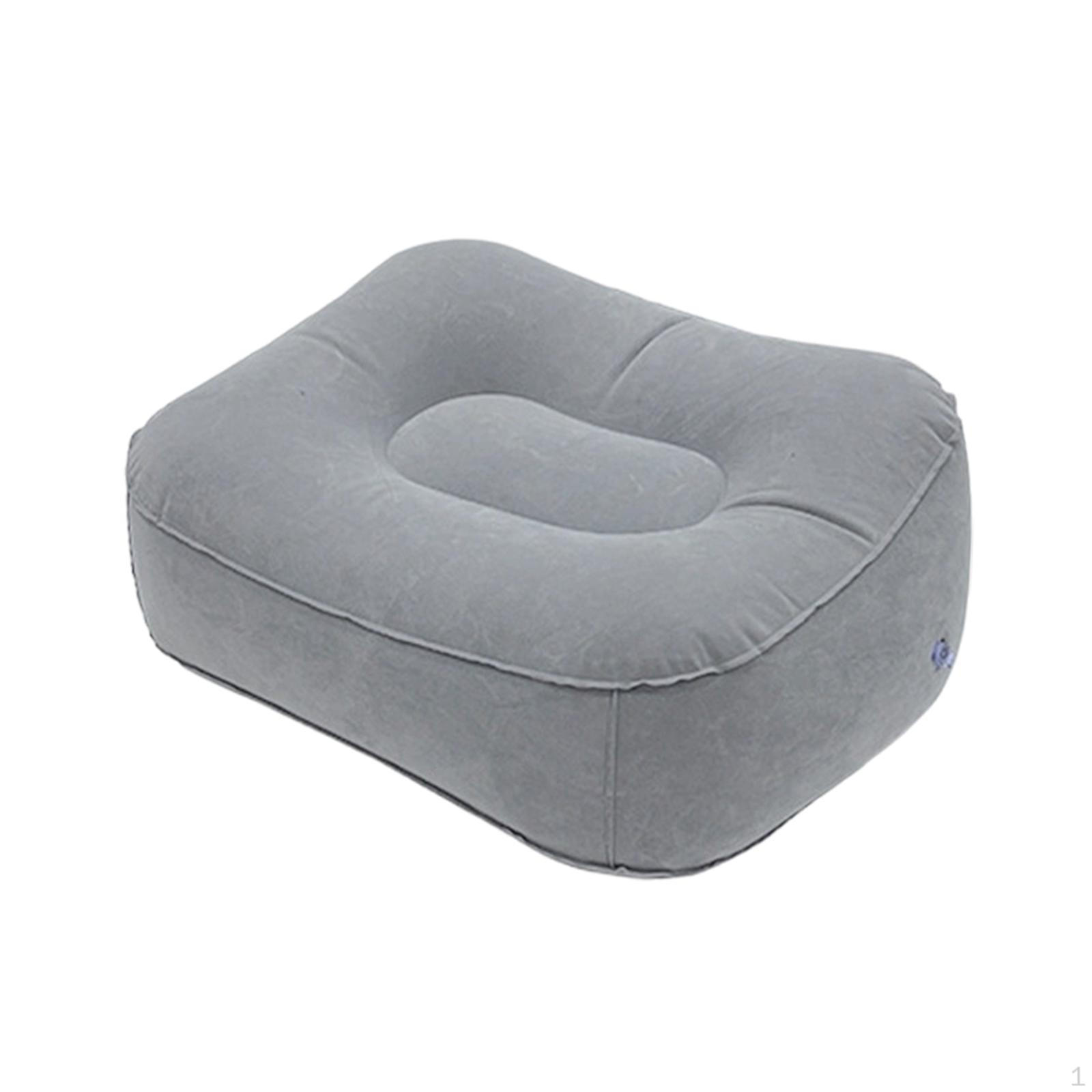 

Airplane Airbag Cushion, Comfortable Footrest, Concert Mat, Car for Long . Gray