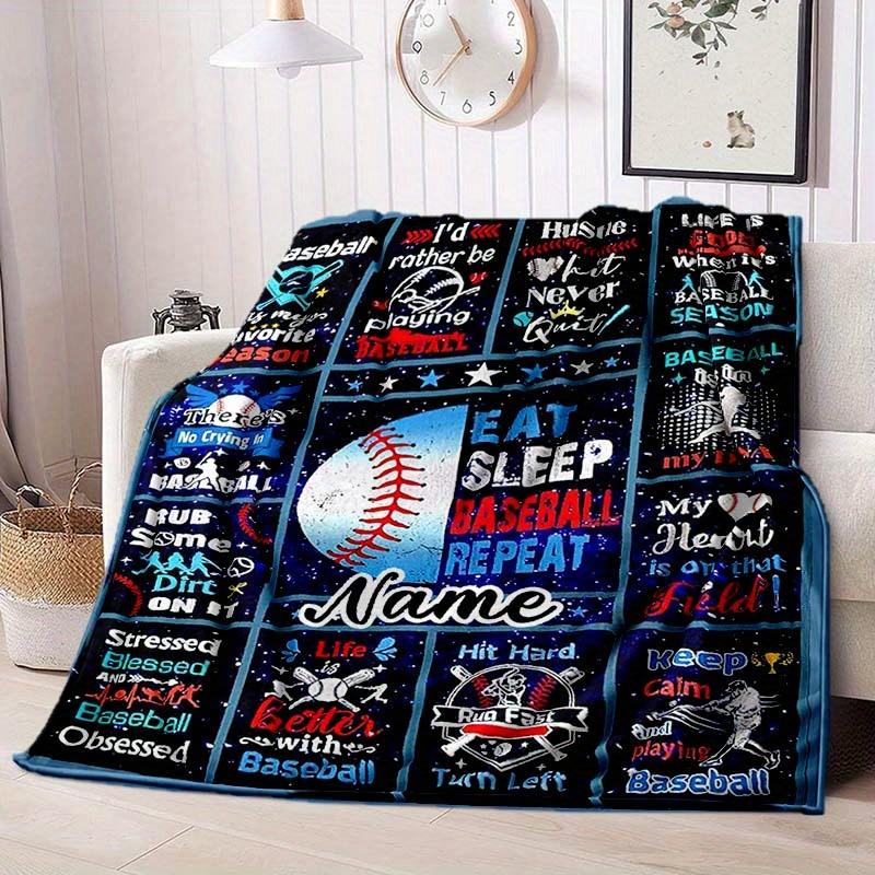 Ball Customize Your Name Blanket Warm Comfortable And Soft Blankets Are Suitable For Home Chairs Office Sofas Sofas Office Camping And Gifts For