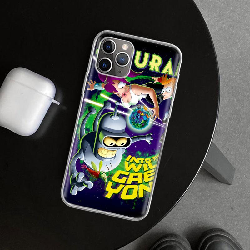 Cartoon F-Futuramas Phone Case Cover for iPhone 11 12 13 Mini 14 15 Plus 16 Pro Max 17 Air 7 8 + SE Art Customized Fundas 11 12