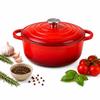 ENAMELED CAST IRON POT 26cm 4.8L RED 7709