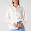 Fashion Long Sleeve Casual Loose Shirts for Women Spring and Summer New Office Ladies Blouses Tops Button Up Lapel Solid Simple Slim Woman Shirt 26257