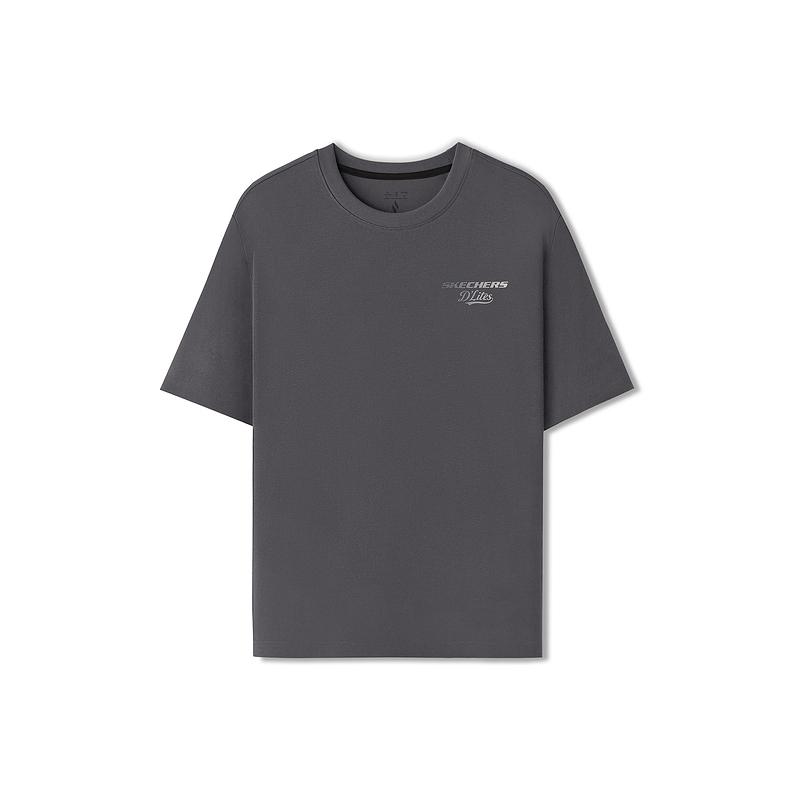 Мужская дышащая футболка-пуловер Skechers однотонная tops L326M004-00C9 M