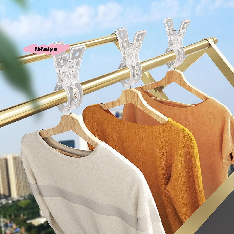 M-10Pcs Multi-functional Spring Clothes Clips Windproof Quilt Drying Clips Durable Balloon Decorations - Home Garden Utility