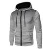Mens Hooded Zip-Up Sweatshirt Lightweight Casual Sport Pullover Fall