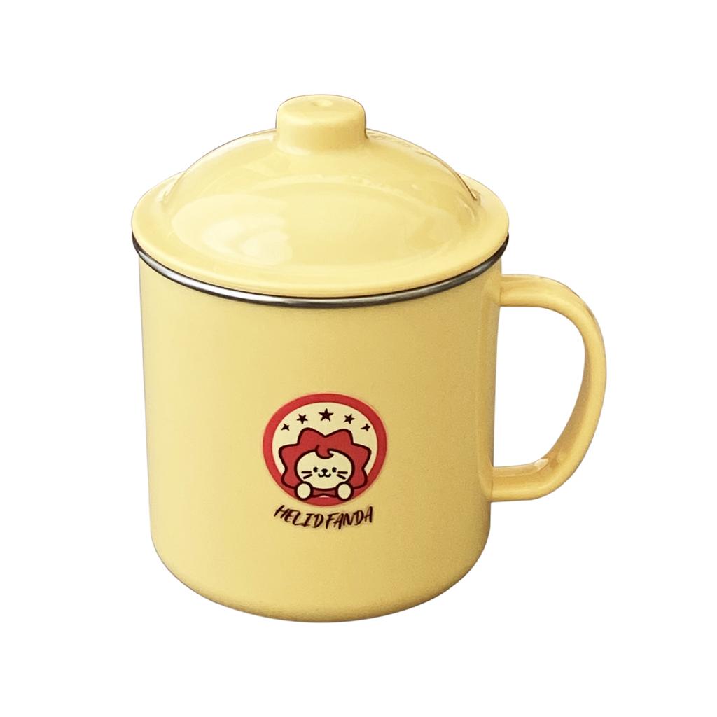 Cute Pattern Water Cup For Kid 304 Stainless Steel Tumbler Durable Drinking Mug With Lid 410ML Detachable Coffee Mug