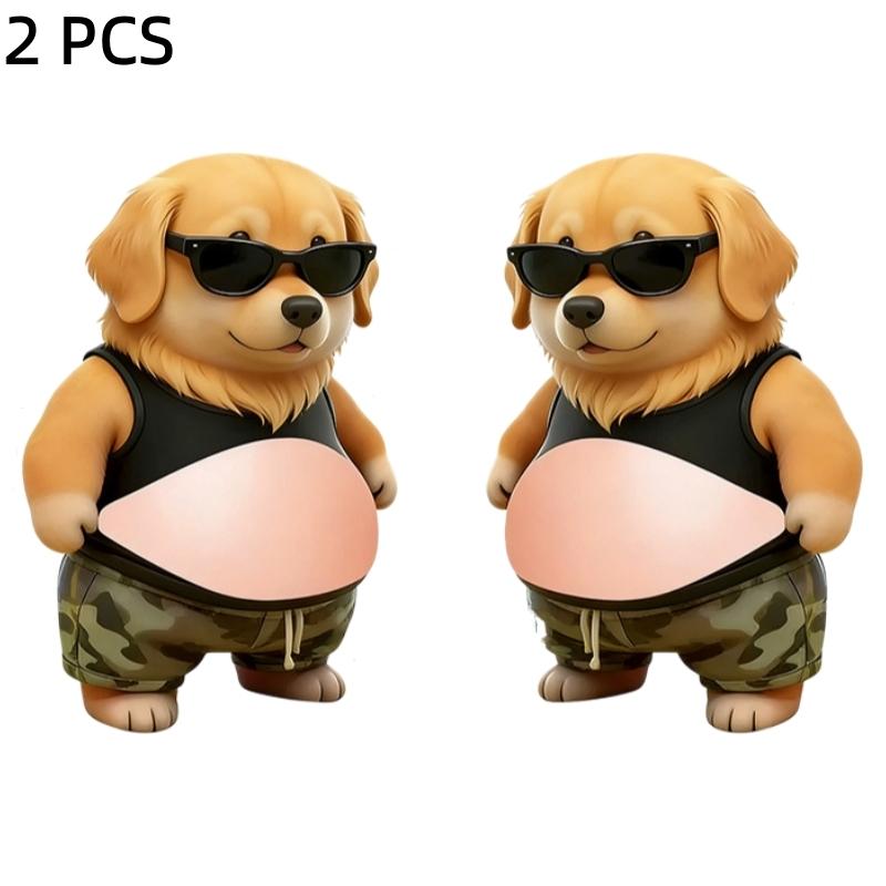 Cute Puppy 3D Belly Puffy Stickers DIY Soft Belly Squeezable Kitty Stickers Phone Case Decoration Children's Toy Birthday Gift
