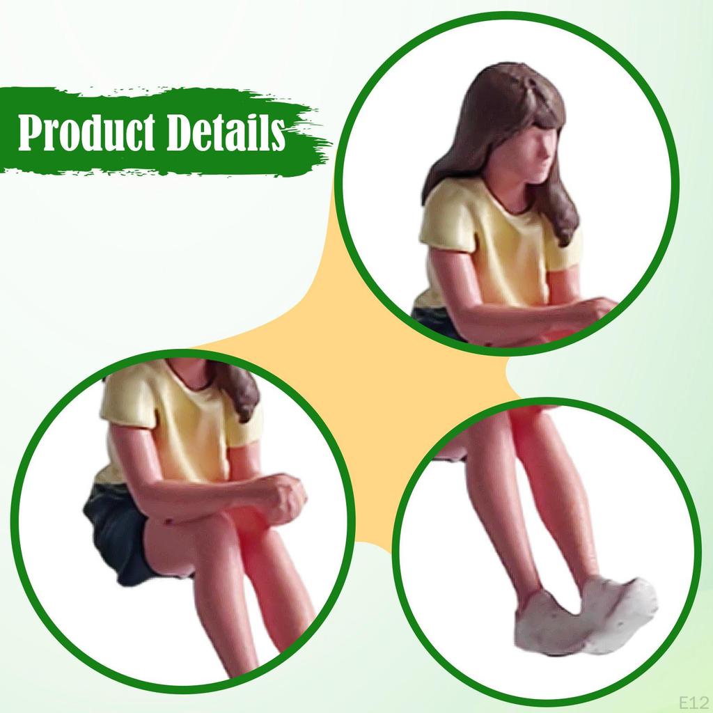 1/64 Scale Diorama, Resin Painted Miniature Figures, Collectible, for Garage Scenes,