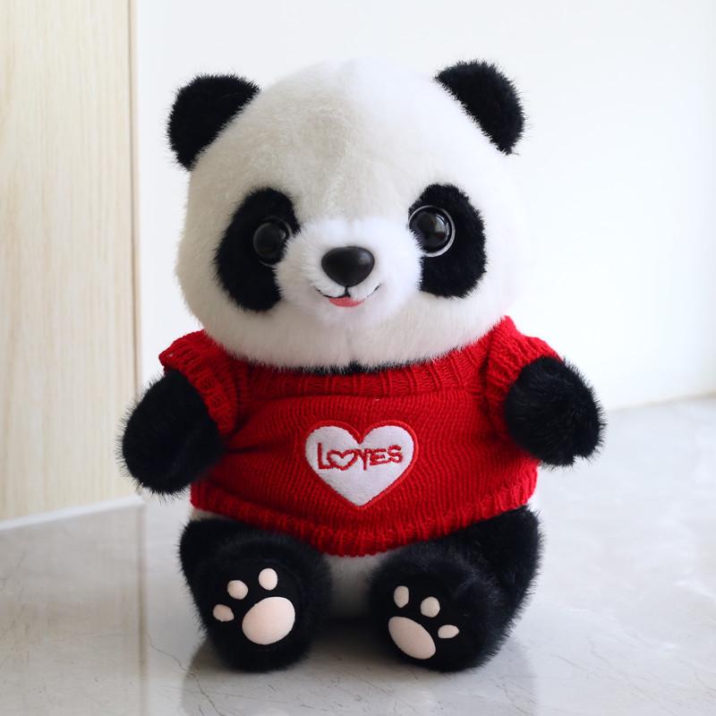 Adorable Giant Panda Plush Toy - Realistic Stuffed Animal for Kids