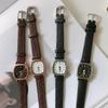 Dames Casual Armband Horloges Dames Eenvoudige Vintage Horloges Voor Vrouwen Wijzerplaat Polshorloge Leren Band Polshorloge