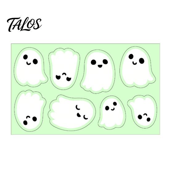 Creative Indoor Outdoor Wall Art Halloween Glow-in-the-Dark Stickers, Cute Cartoon Pumpkin Ghost Decals, Waterproof Glow in The Dark Stickers
