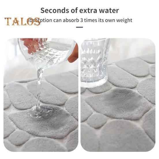 Toilettenbodenmatte, verschleißfest, super saugfähig, rutschfest, dekorative U-förmige Bodenmatte für das Badezimmer