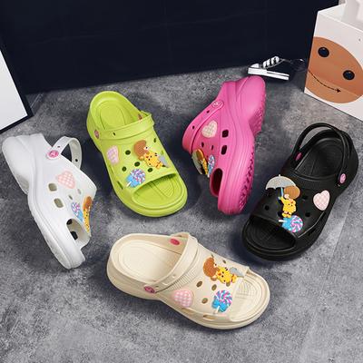 Women's Slippers Summer Increase Slopes and Hills In The Garden Sandals Platform Flip Flops
