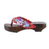 Women's Japanese Style Non-slip Wooden Flip Flops, Paulownia Flat Bottom Toe Post Sandals, Wear-resistant Clogs with Medium To High Sole.
