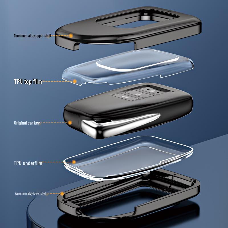Lexus NX/RX/ES/CT Aluminum Key Case & Buckle Set