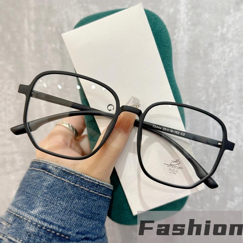 Transparent Optical Glasses for Men Women Large Square Frame Clear Lens Computer Eyewear Simple Optical Spectacle Eyeglasses