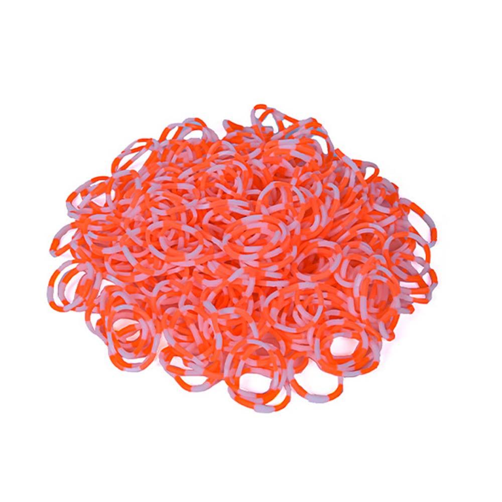 600pcs Elastic Colorful Rubber Loom Bands for Boy Girl Kids Weaving DIY Craft Gift Bracelet Jewelry Making Accessories Supplies