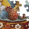 1000Pcs Easter Egg Basket Jigsaw Puzzle Flower Egg Puzzle Challenge Game Educational Paper Puzzle Toy Holiday Party Home Decoration