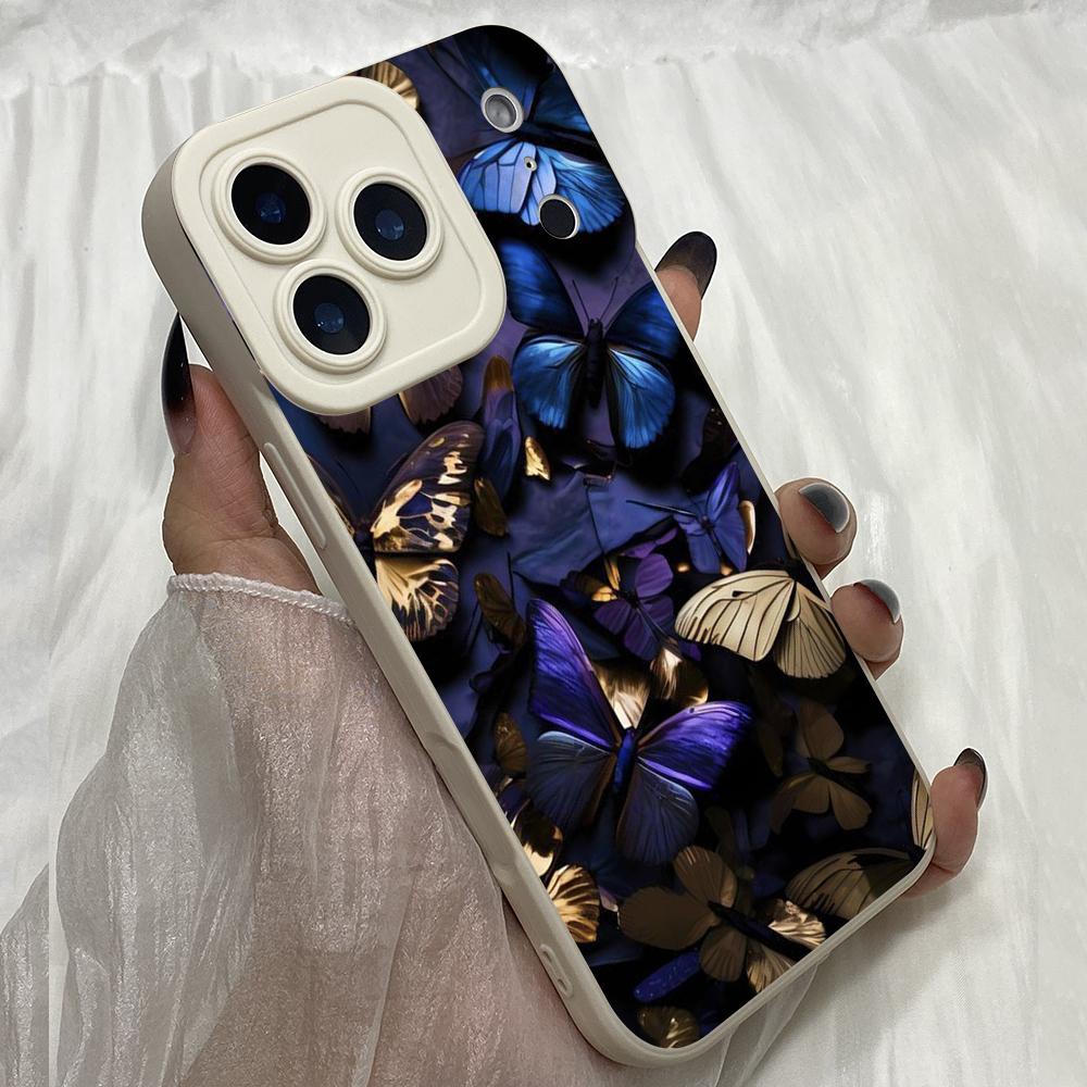 M290 Butterfly art cute Design Angel Eyes Soft Phone Cases for iPhone Samsung Galaxy Xiaomi Rdemi Huawei Honor Infinix Realme OPPO Vivo All Model Case