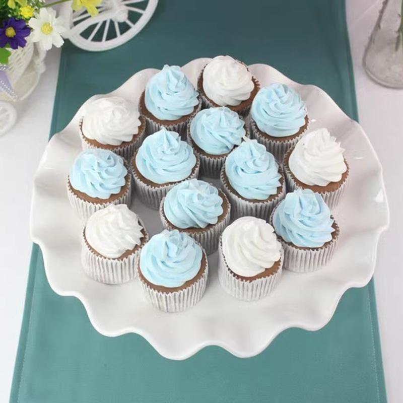 Unique High Footed Plate Dessert Display Holder Ceramic Cake Display Plate Produced For Presentation Of Sweet