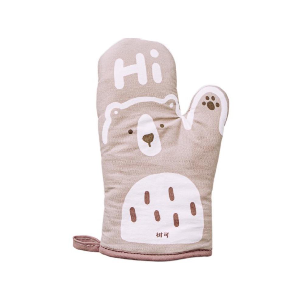 Non-slip Oven Glove Anti-scald Kitchen Mitts Baking Accessories Microwave Glove  Home
