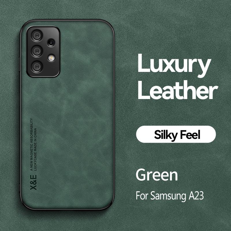

Чохол для Samsung Galaxy A23 Текстура шкіри Автомобільний магнітний тримач Чохол для телефону Для GalaxyA23 A 23 М який силіконовий Ударостійкий Кокетливий For Galaxy A23