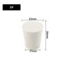 1~26pcs Lab Rubber Stoppers Solids White Tapered Plugs for Chemistry Flask Test Tube Alkali-Resistant Sealing Bungs 7