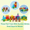 Big Size Building Blocks Set Compatible Duplo Train Animals Digital Model Toddlers Educational Cars Bricks Toys Kids Gifts
