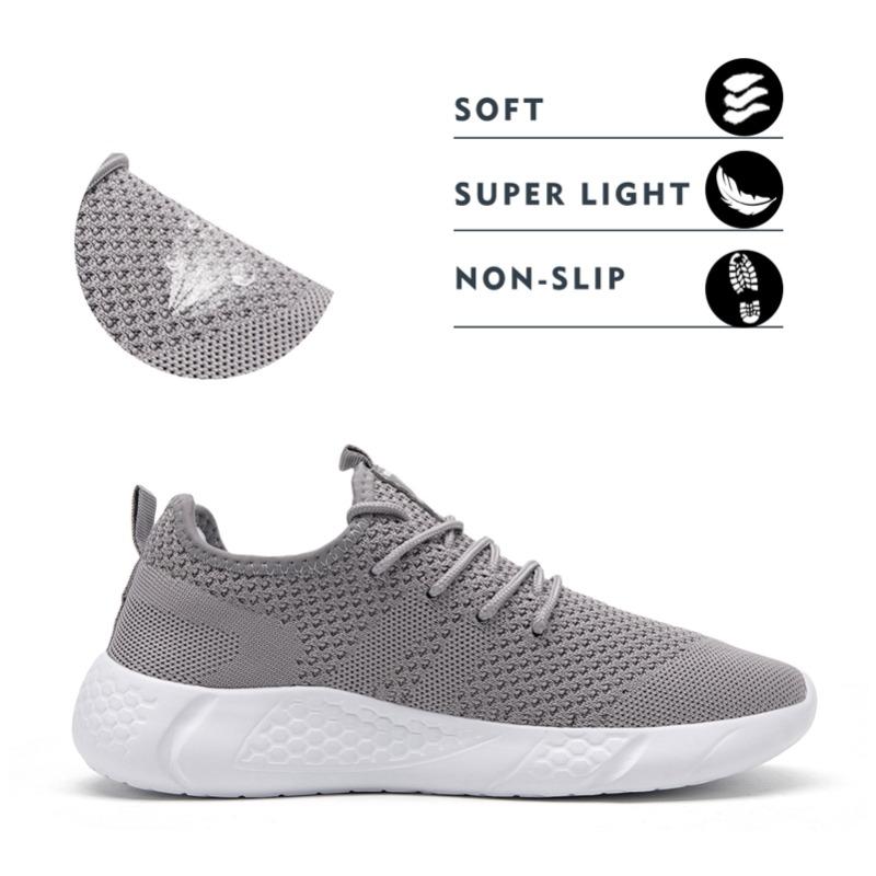 Unisex Athletic Walking Shoes Fashion Running Sneakers Non-Slip Footwear Lightweight Breathable for Men and Women Size 36-50