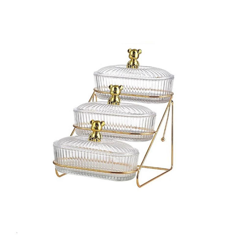 With Lid Fruit Tray Transparent Storage Can Kitchen Supplies Snack Storage Box  Candy