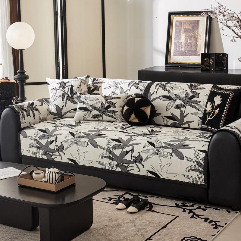 

Modern Simple Chenier Sofa Cushion Four Seasons Universal Non-Slip Cushion Blanket New Sofa Cover Cloth Towel 70*70cm