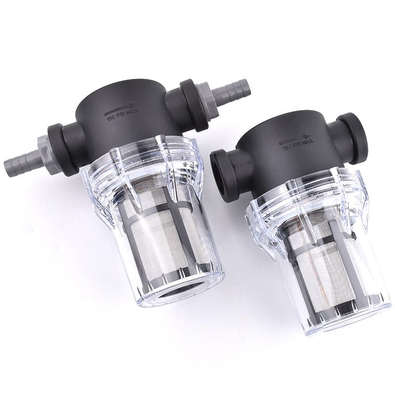 Filtre de tuyau 8~16mm Arrosage Irrigation Préfiltre 12'' Raccord de tuyau d'eau de jardin Filtre Aquarium Réservoir à poissons Pompe à eau Crépine