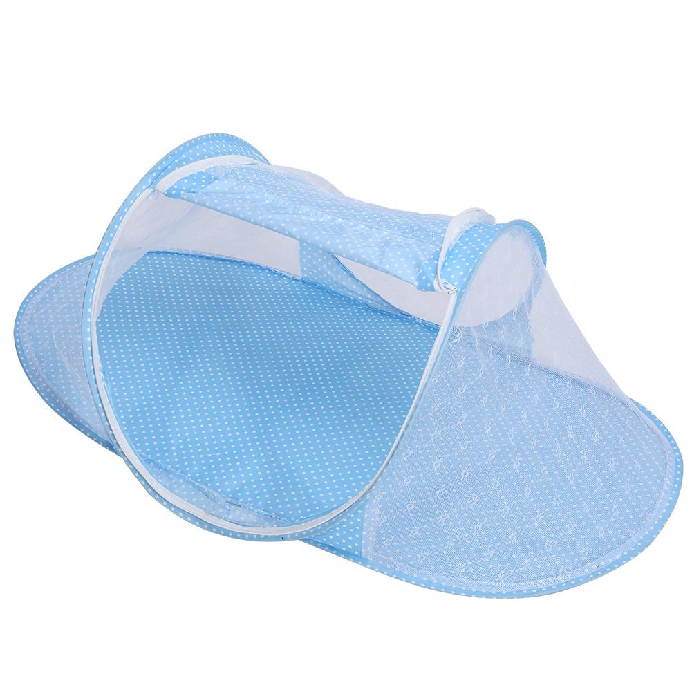 2Colors Baby Infant Newborn Foldable Nursery Crib Bed Cot Netting Canopy Mosquito Net Tent