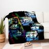 The Joker Makeup Kit DC Comics Cosplay Costume Accessories Set Blanket Flannel Throw Blanket for Sofa, Bed, Travel, Camping, Office, Couch, Chair