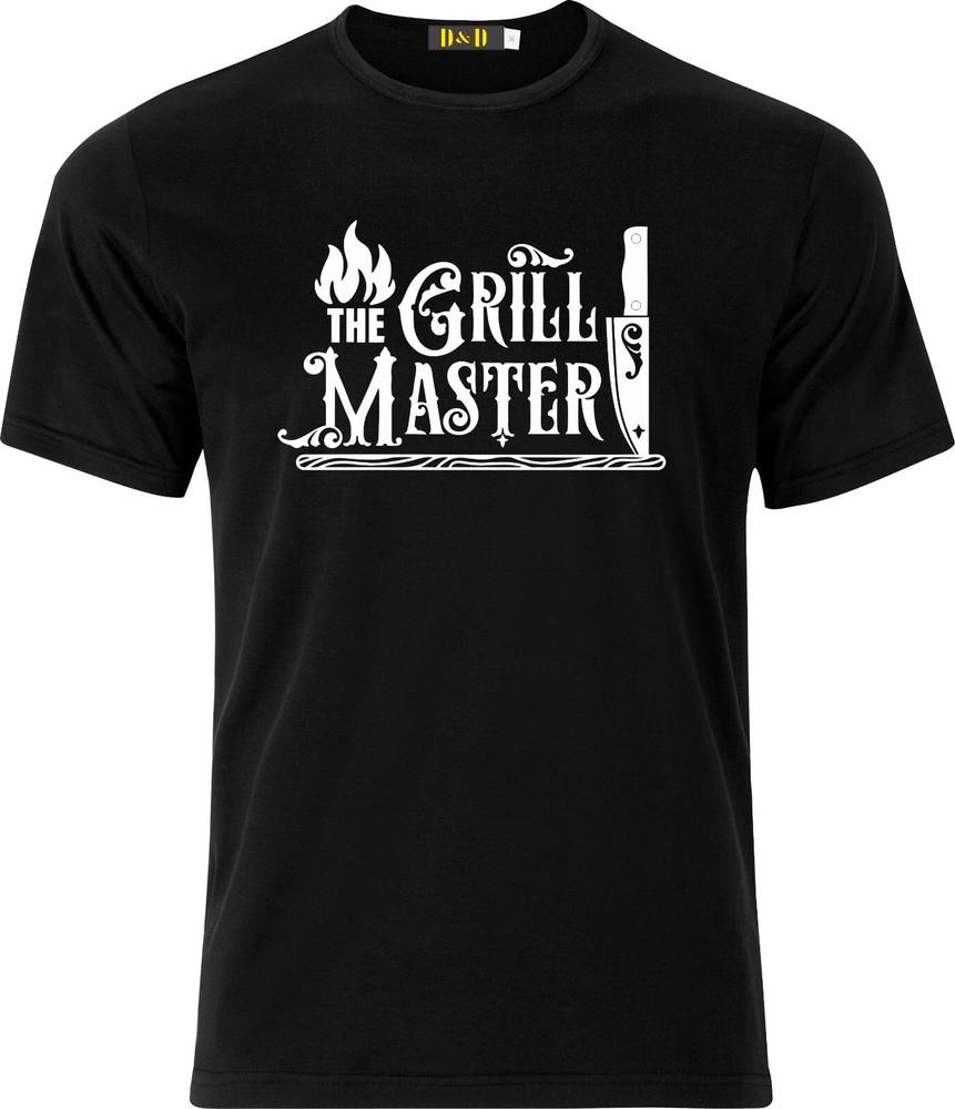 

The Grill Master Adult Humour Xmas Cotton T Shirt 4XL
