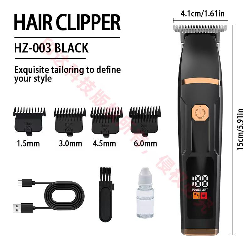 Shimi Digital Display USB Hair Clipper: Electric Hair Salon Tool and Shaver