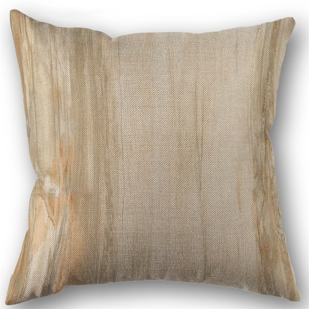 Wood Texture Pattern Pillowcase Wedding Decorative Linen Pillow Case For Home Pillow Cover 45X45(One Sides)