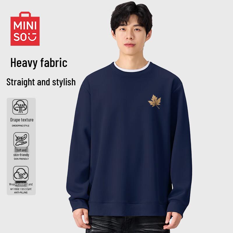 MINISO Unisex American Heavyweight Crewneck Sweatshirt