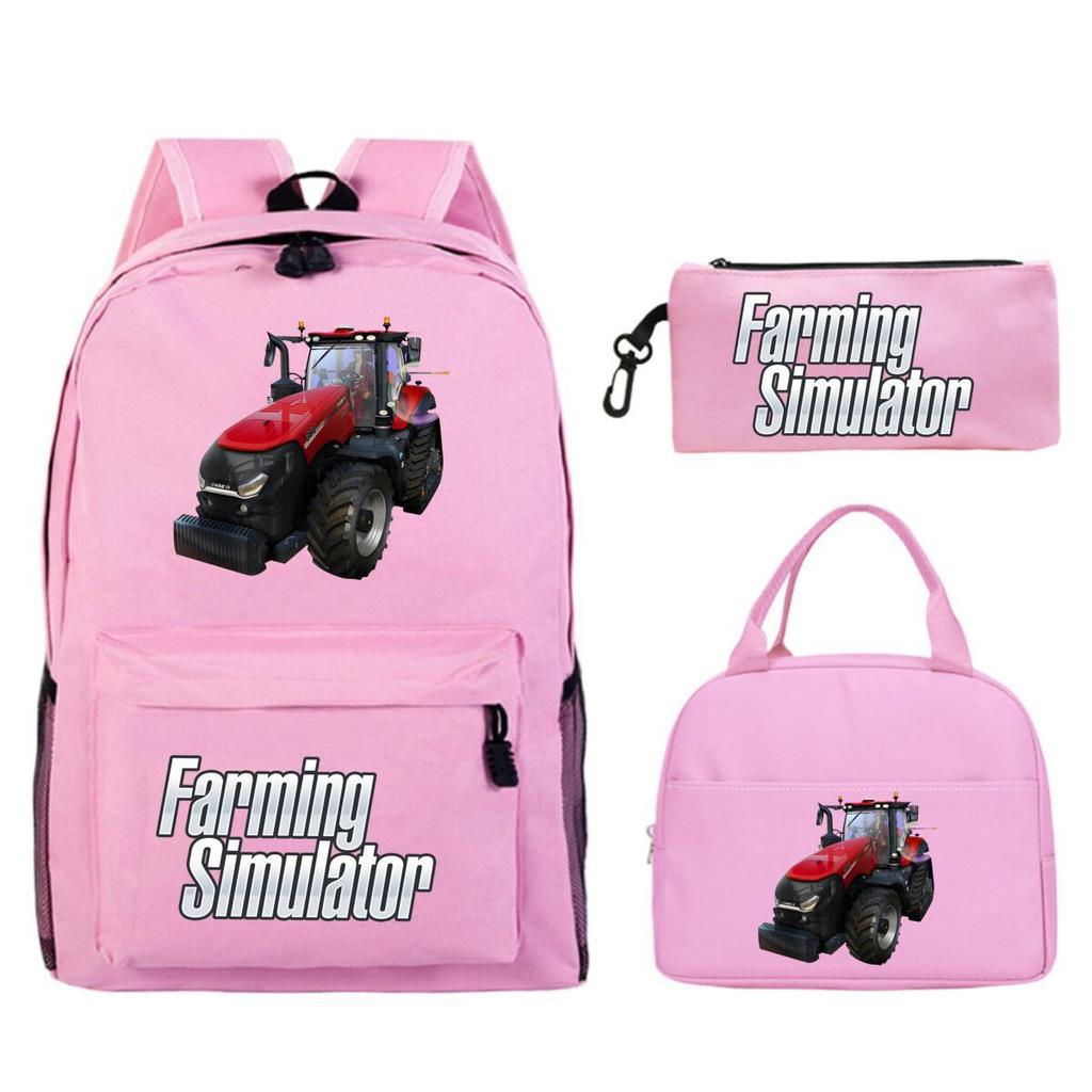 Printed children's personalized backpack, primary and secondary school student meal bag, pencil case