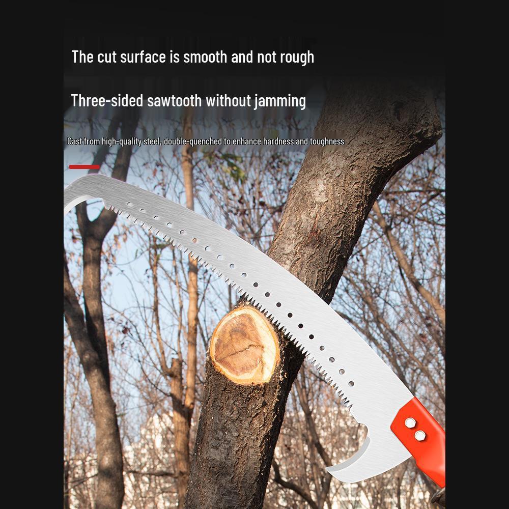 Telescopic Pole Saw: Long Reach Pruner for High Branches and Tree Cutting.