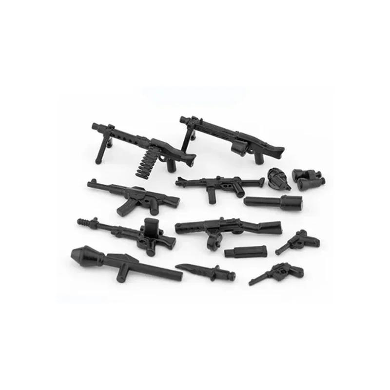 Building Blocks Weapons Accessory Soldier Digital Gift Ninja Sword Mortar Cannon Missile Launcher RPG Toys Mini Brick X006