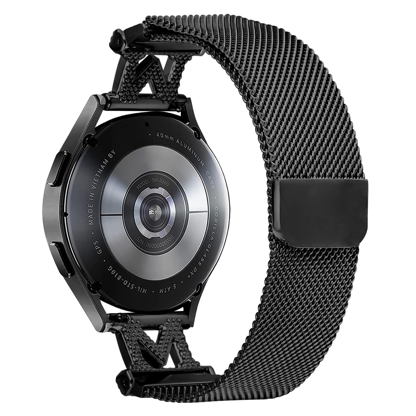 

M-Type Milanese Bands For Huami Amazfit GTS 2e Stainless Steel Metal Strap Black