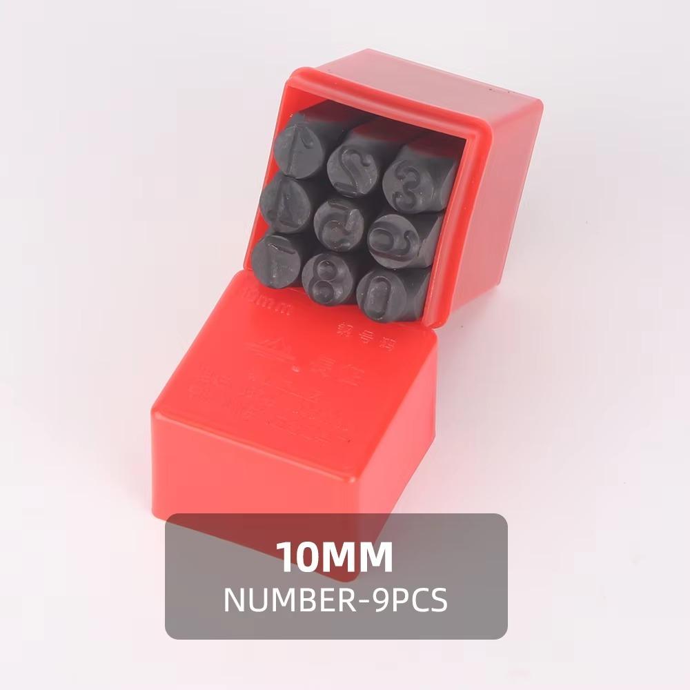 3-12.5 mm Digital Letter Stamp With Plastic Case Letter Stamp Punch Tools Leather Steel Punch