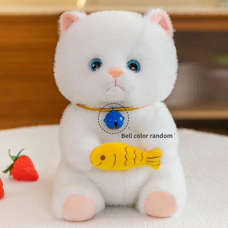 

Cute Love To Eat Fish Cat Plush Toys, Dog Toys, Pet Plush Toys, Cat Pillows белый