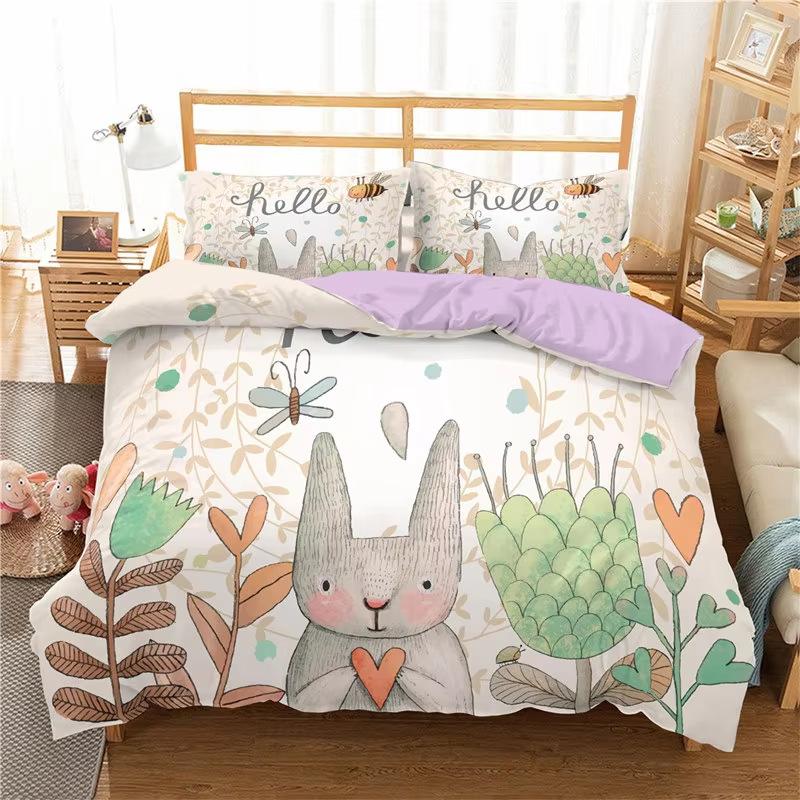 Set Piumone Set Biancheria da Letto Set Copripiumone 3 Pezzi