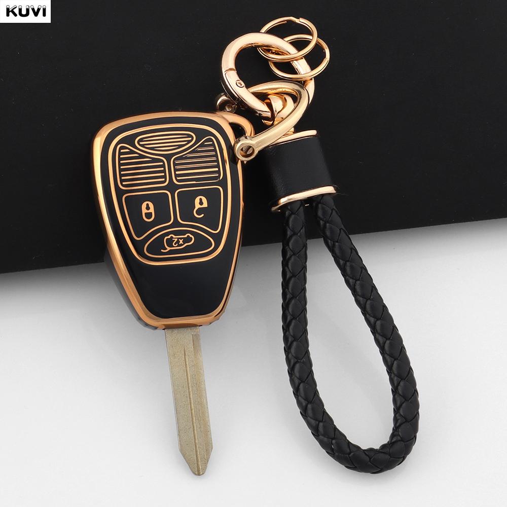 

Tpu Shell Car Key Case Cover Holder Keychain For Jeep Wrangler Compass Patriot Liberty Chrysler 300 Pt Dodge Jcuv Caliber Nitro