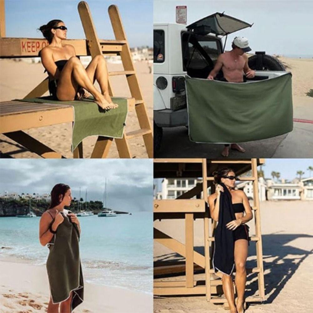 Multifunctional Outdoor Magnetic Bath Towel Portable Outdoor Bath Towel Gifts Fiber Bath Towels